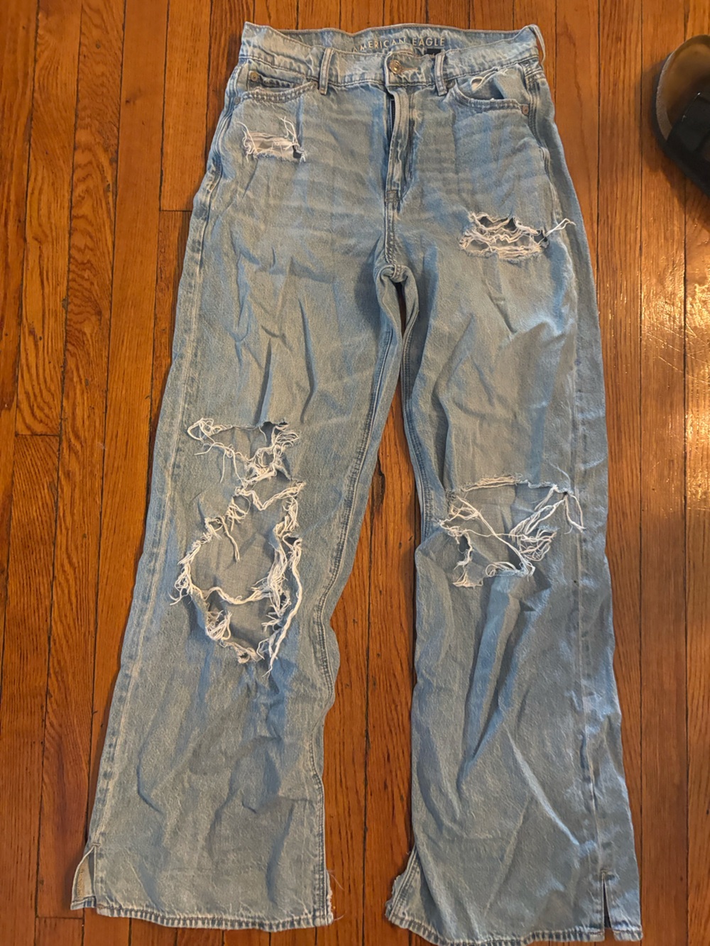 Light Blue Distressed Men's Jeans